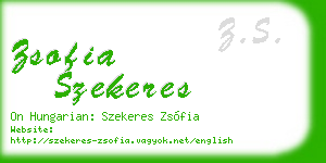 zsofia szekeres business card